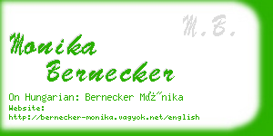 monika bernecker business card